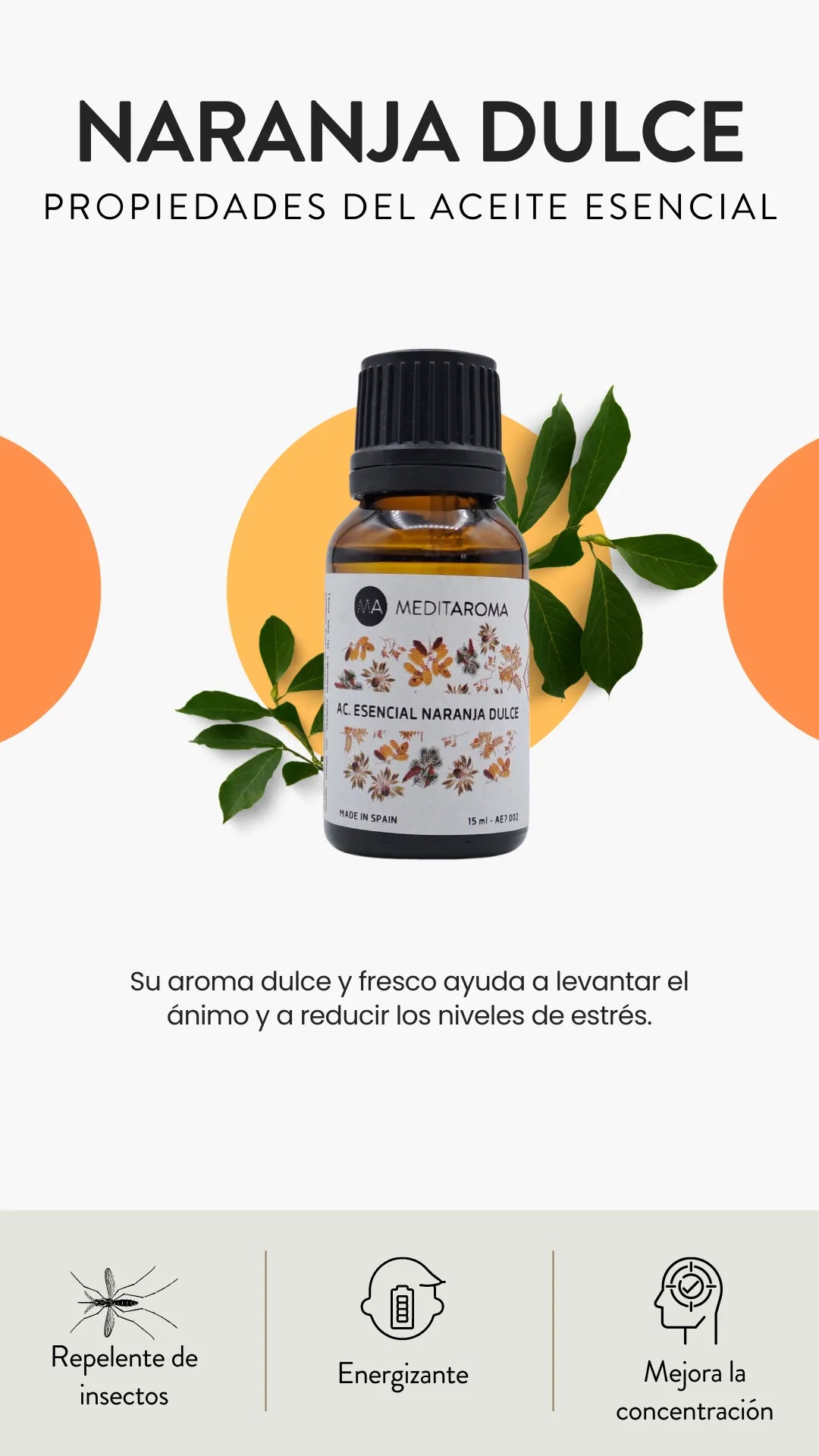 Ilumina tu Espacio: Descubre el Aceite Esencial de Naranja Dulce