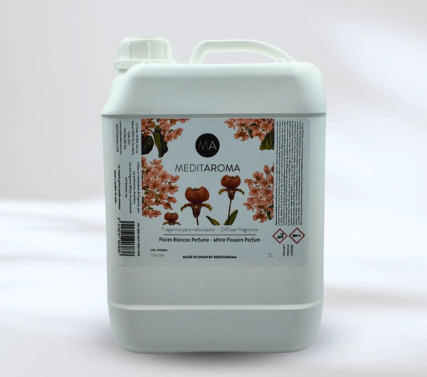 Garrafa de 5 litros con el aroma Flores Blancas Perfume