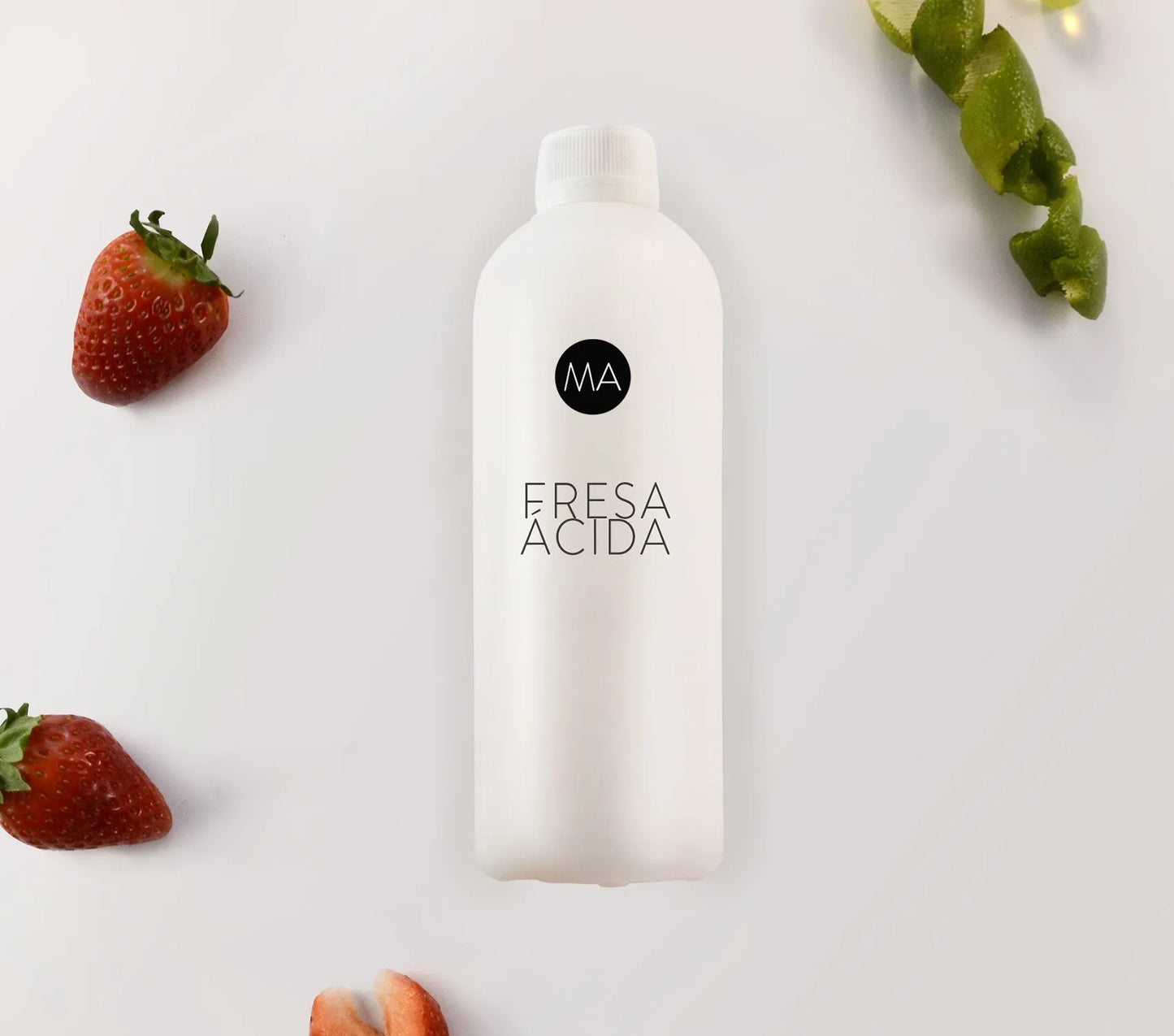 Bote Nebulización con fondo decorativo de Aroma Fresa Ácida