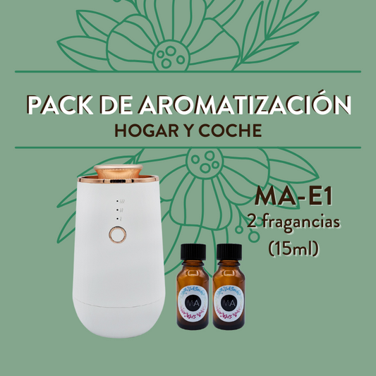 Pack aromatización MA-E1 para hogar y coche