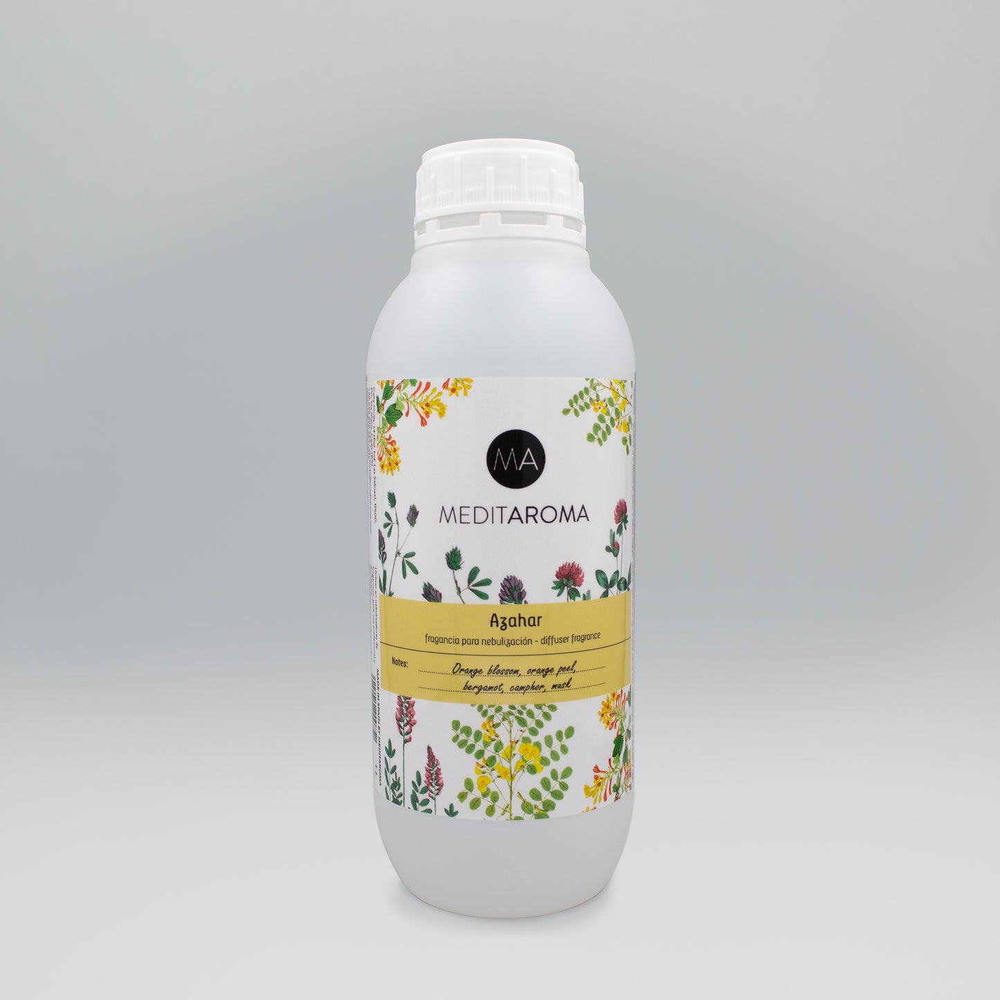 Bote nebulización con etiqueta decorativa 1L