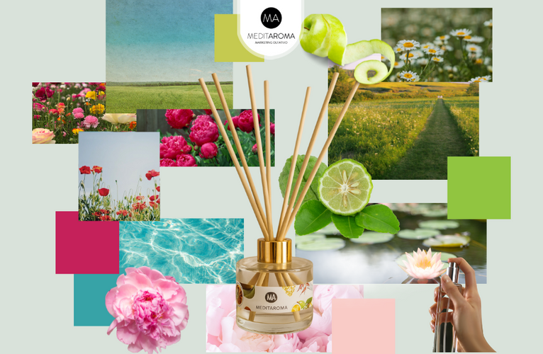 Moodboard de la fragancia del mes: una nueva forma de imaginar aromas