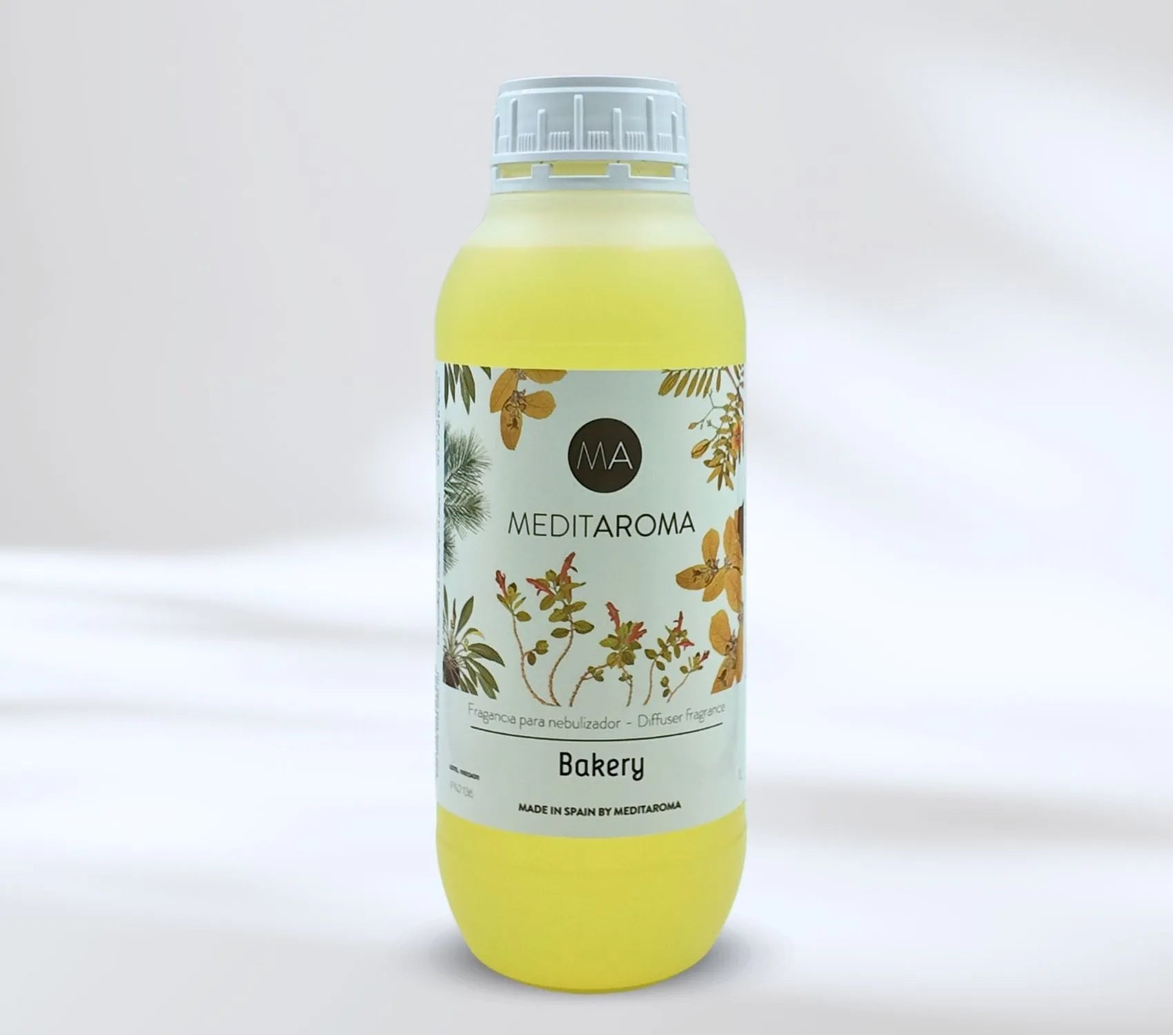 Bote fragancia aroma Bakery, notas de cacao y café capacidad de un litro