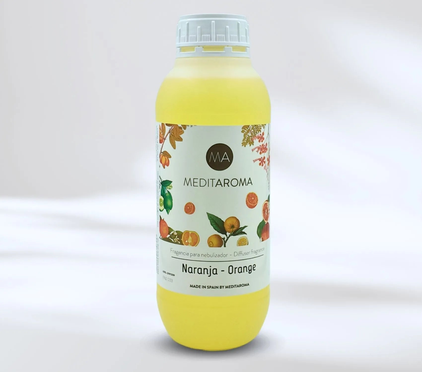 Bote de fragancia cítrica Naranja, de un litro