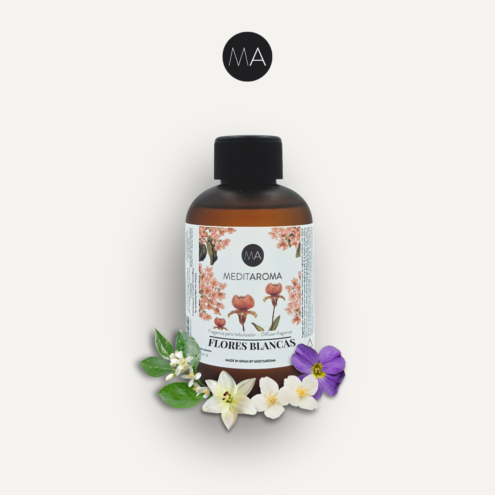 White Flowers Air Freshener Perfume 