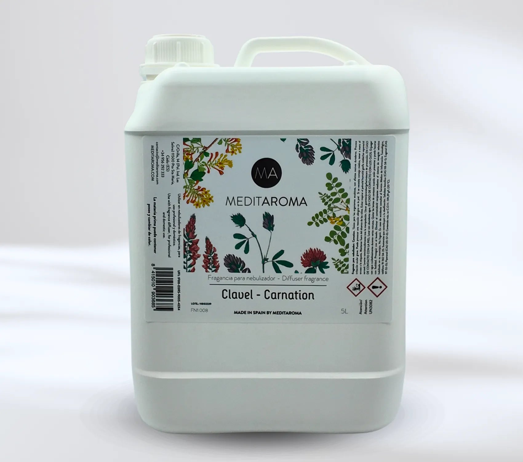 Garrafa de 5 litros para nebulización fragancia Clavel