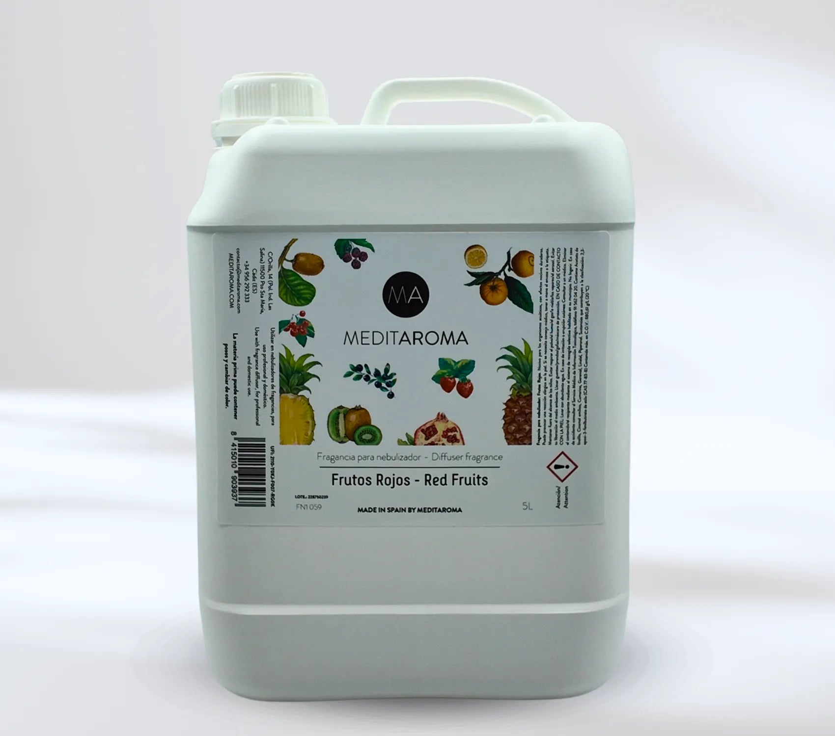 garrafa de 5 litros aroma frutal frutos rojos 