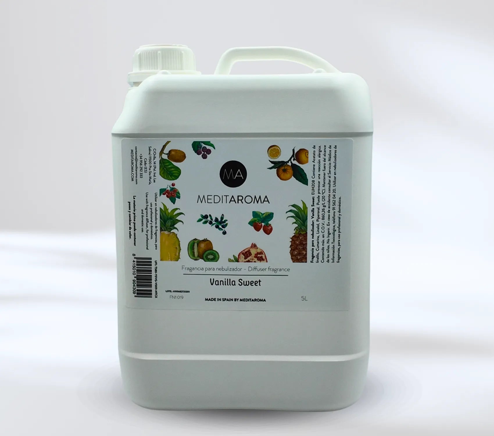 Garrafa de nebulización capacidad de 5 litros aroma Vanilla Sweet