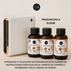 Pack de nebulizador de diseño MA-5 con hasta 3 fragancias para elegir fabricadas en España y acordes con estándares de calidad europeos.