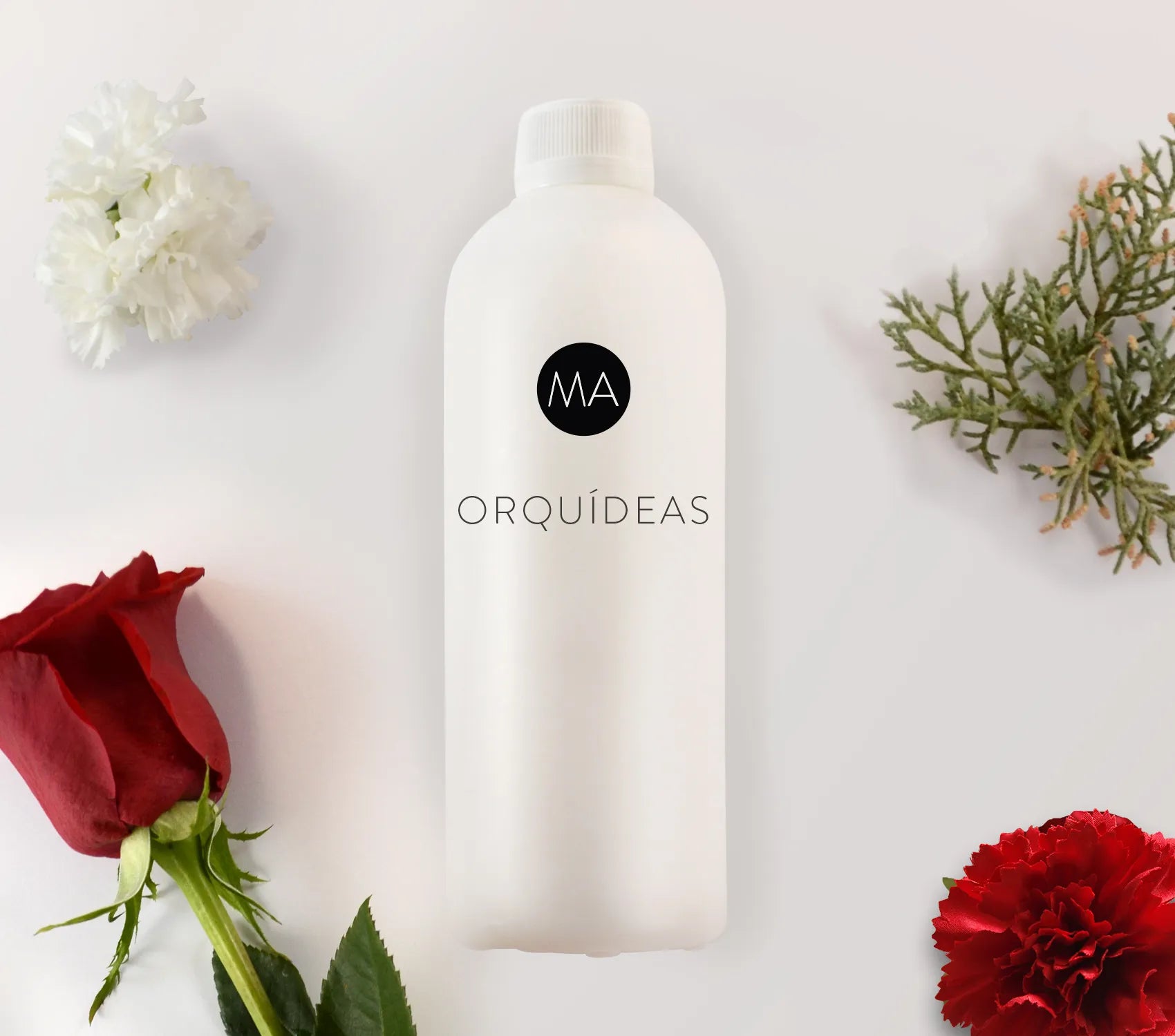Bote de nebulización con fondo decorativo aroma Orquídea