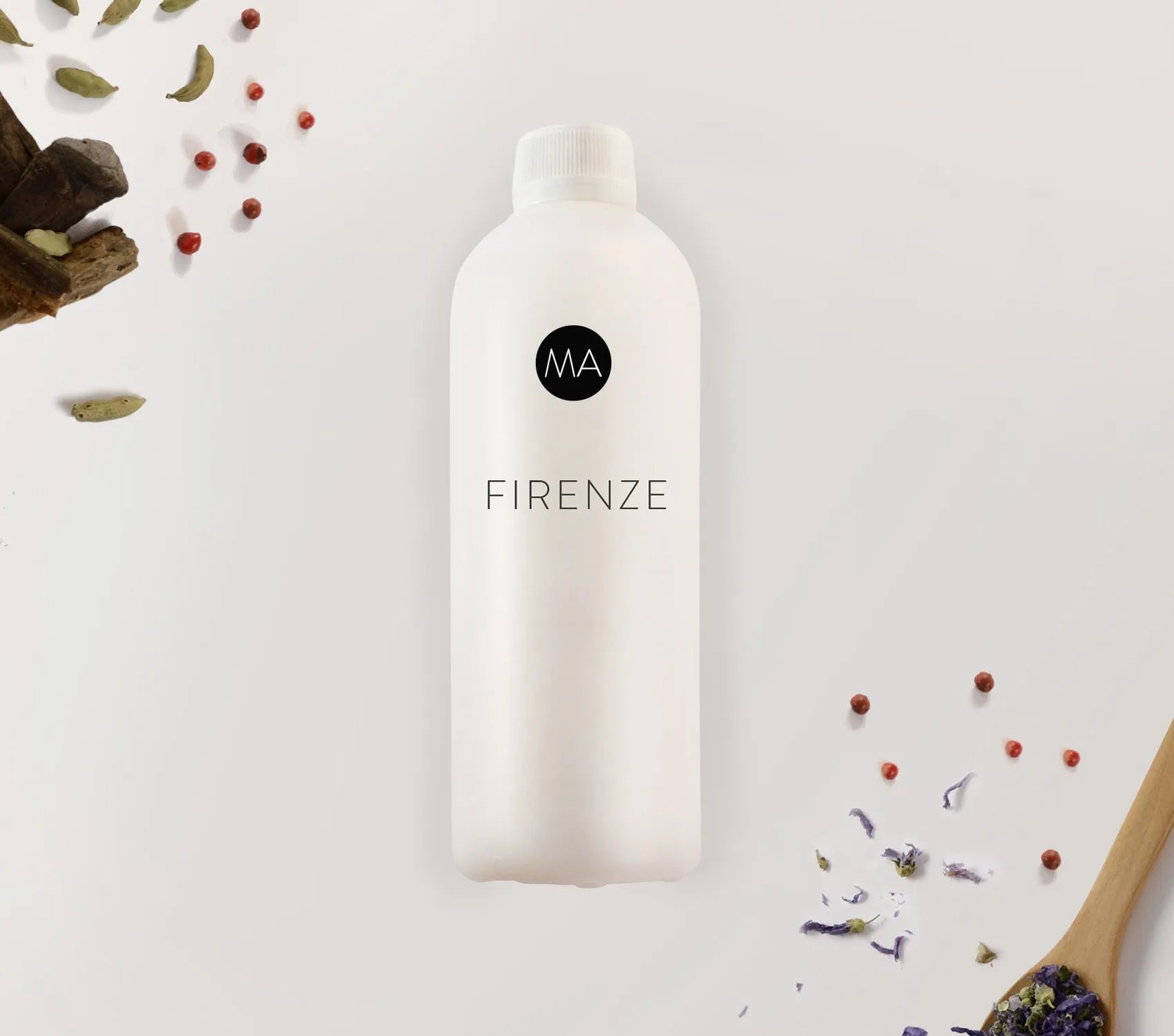 Bote de Nebulización con fragancia Firenze Perfume con fondo decorativo