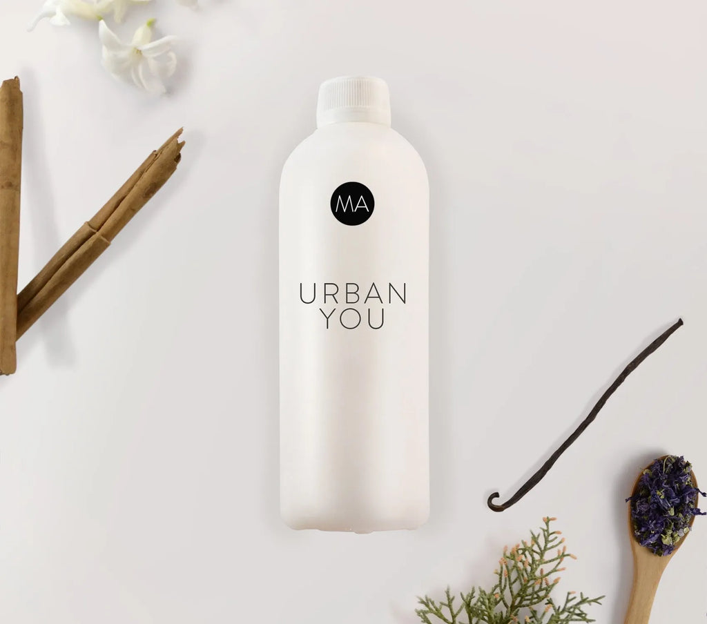 Bote de nebulización con fondo decorativo Fragancia Urban You