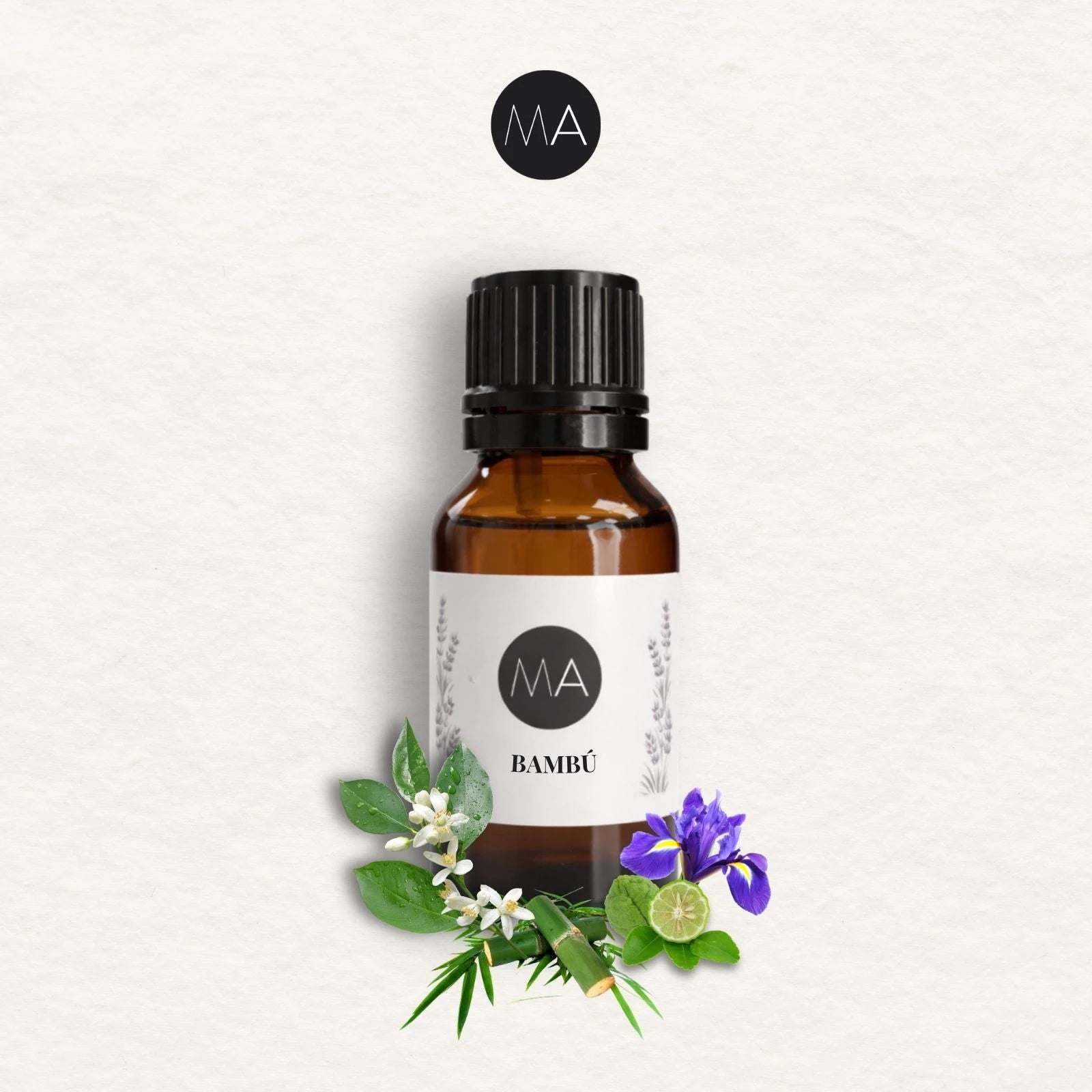 Bote con cuentagotas esencias para humidificador, fragancia Bambú fresca y elegante.