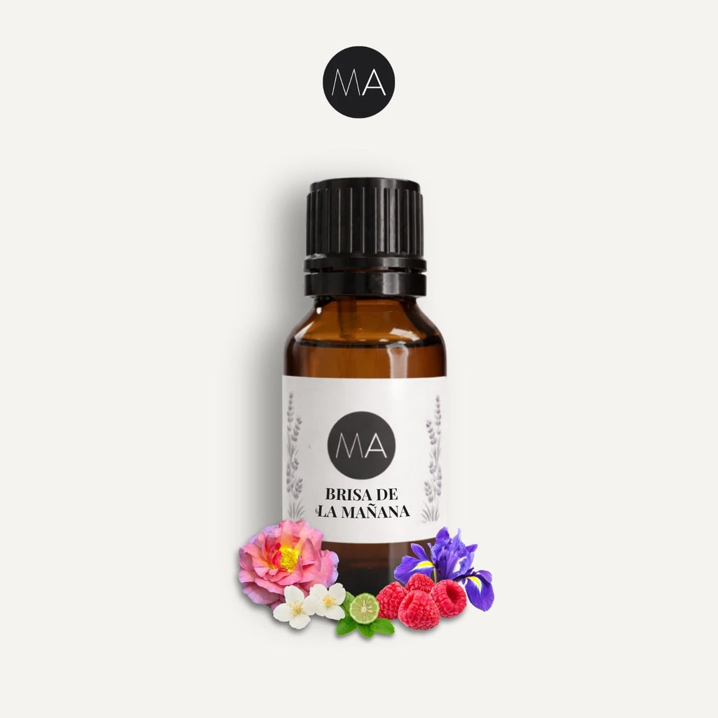Bote con cuentagotas esencias para humidificador, fragancia Brisa de la Mañana fresca y elegante.