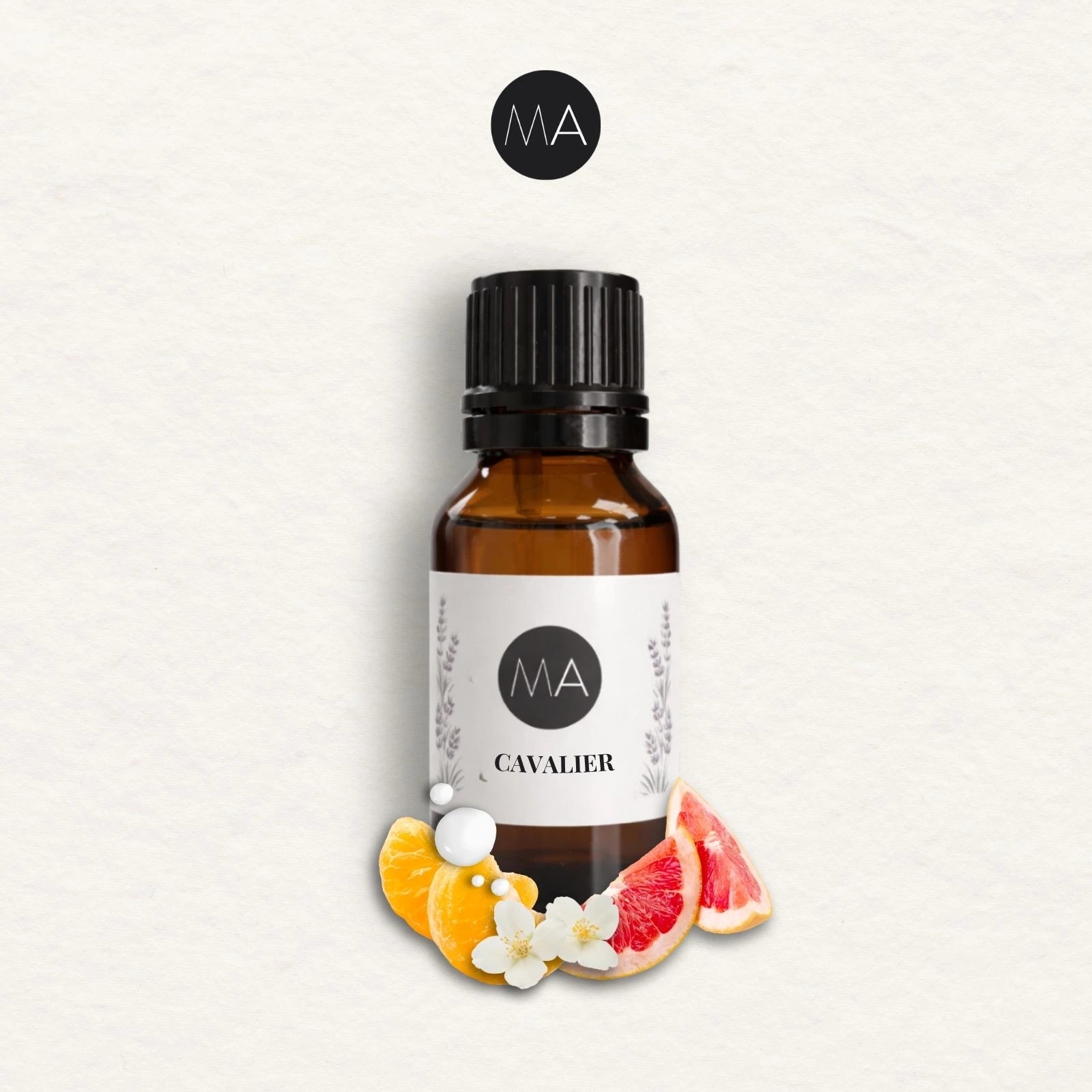 Bote con cuentagotas esencias para humidificador, fragancia Cavalier perfumada y elegante.