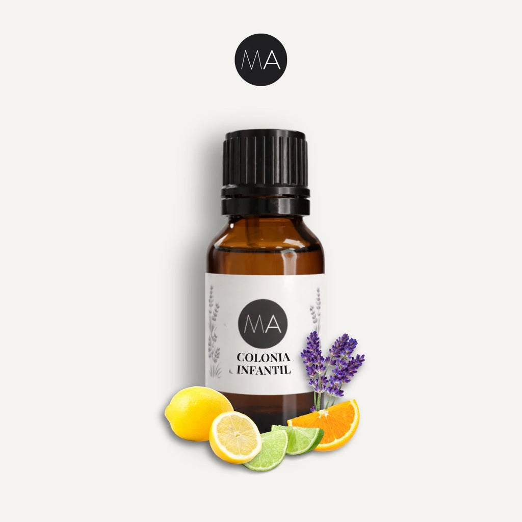 Bote con cuentagotas esencias para humidificador, fragancia Colonia Infantil fresca y elegante.