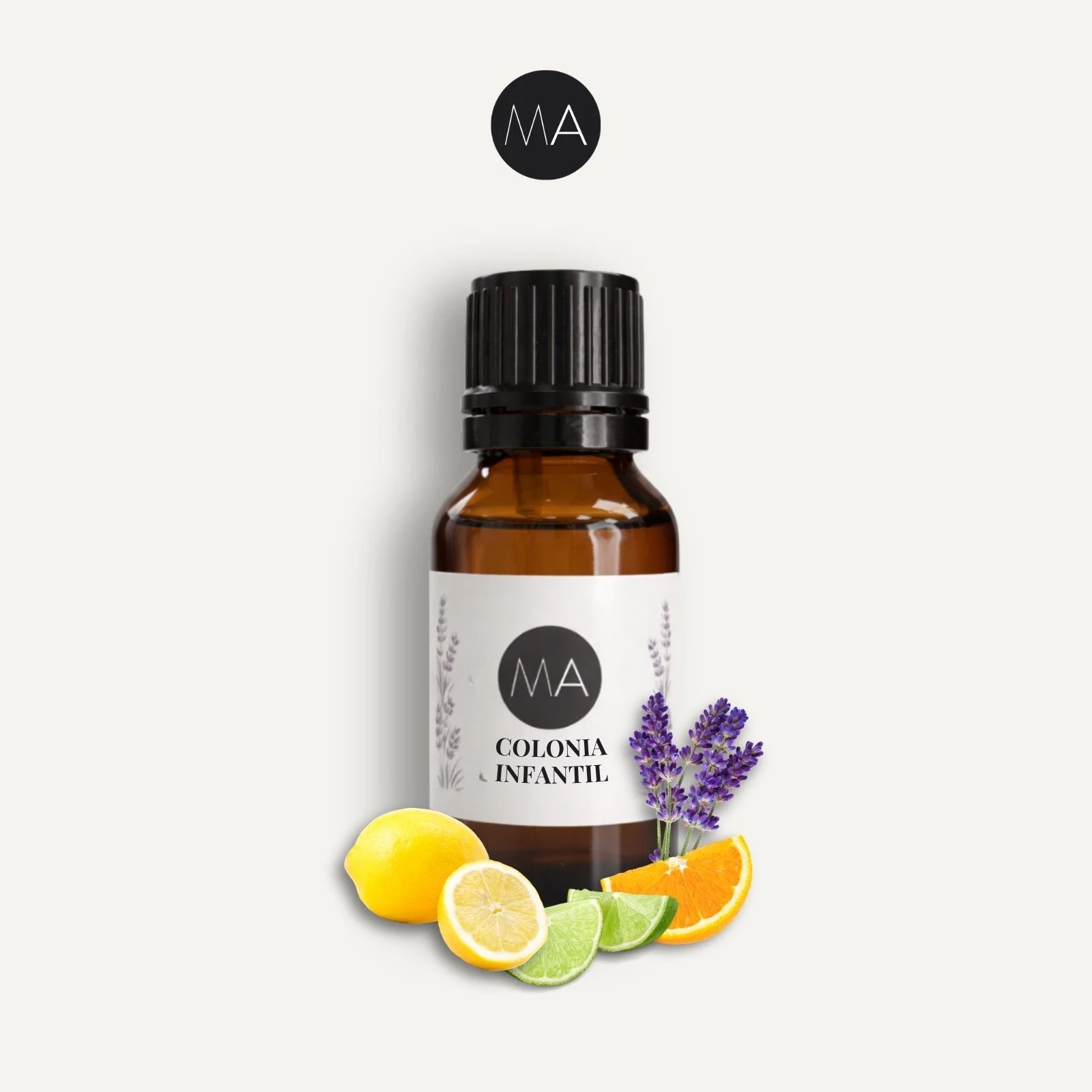 Bote con cuentagotas esencias para humidificador, fragancia Colonia Infantil fresca y elegante.