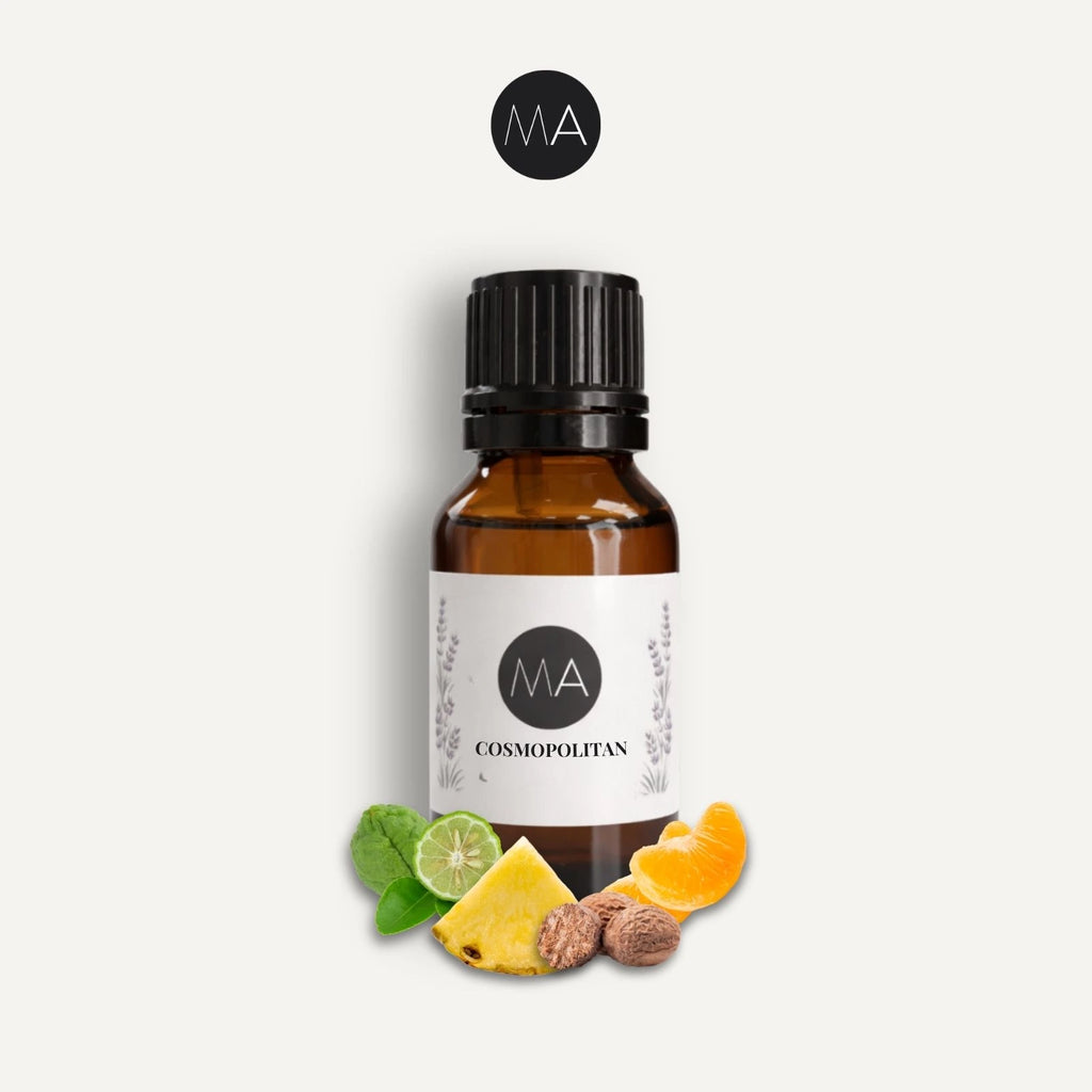 Bote con cuentagotas esencias para humidificador, fragancia Cosmopolitan perfumada y elegante.