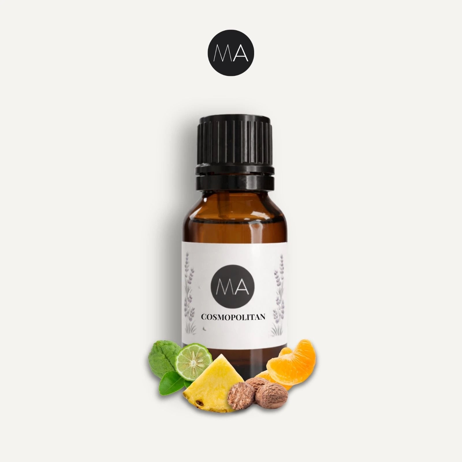 Bote con cuentagotas esencias para humidificador, fragancia Cosmopolitan perfumada y elegante.