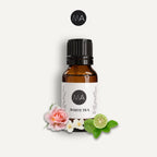 Bote con cuentagotas esencias para humidificador, fragancia White Tea fresca y elegante.