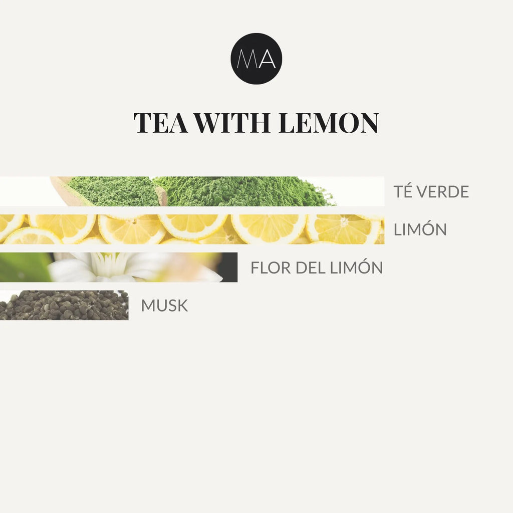 Composición olfativa Tea with Lemon con carácter limpio, fresco y natural