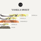 Composición olfativa Vanilla Sweet con carácter cálido, cremoso y reconfortante