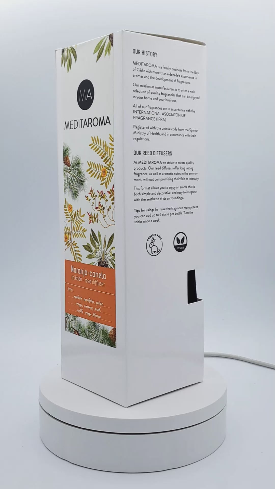 Vídeo Caja Mikado Aroma Naranja-Canela