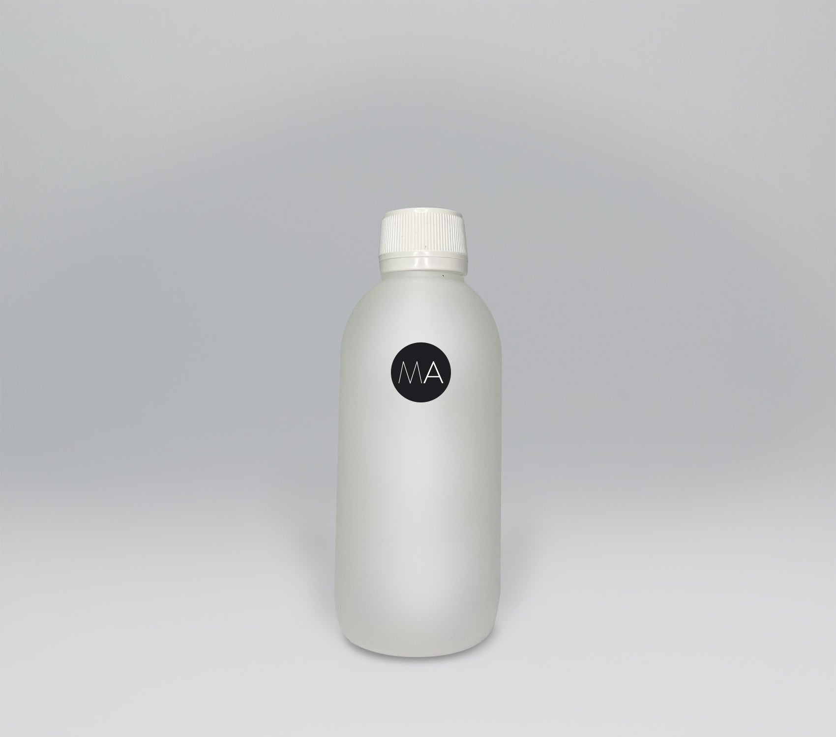 Bote transparente con tapón blanco para nebulización de 250 ml 