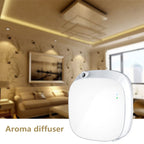 Difusor Aroma MA-4 con fondo decorativo.