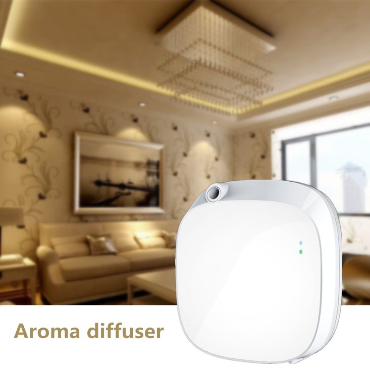 Difusor Aroma MA-4 con fondo decorativo.