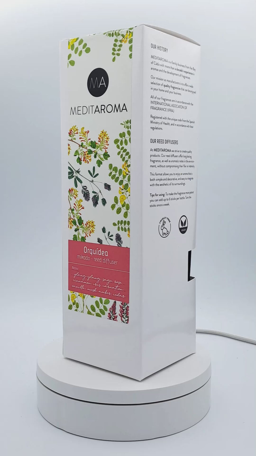 Vídeo Caja Mikado Orquídea
