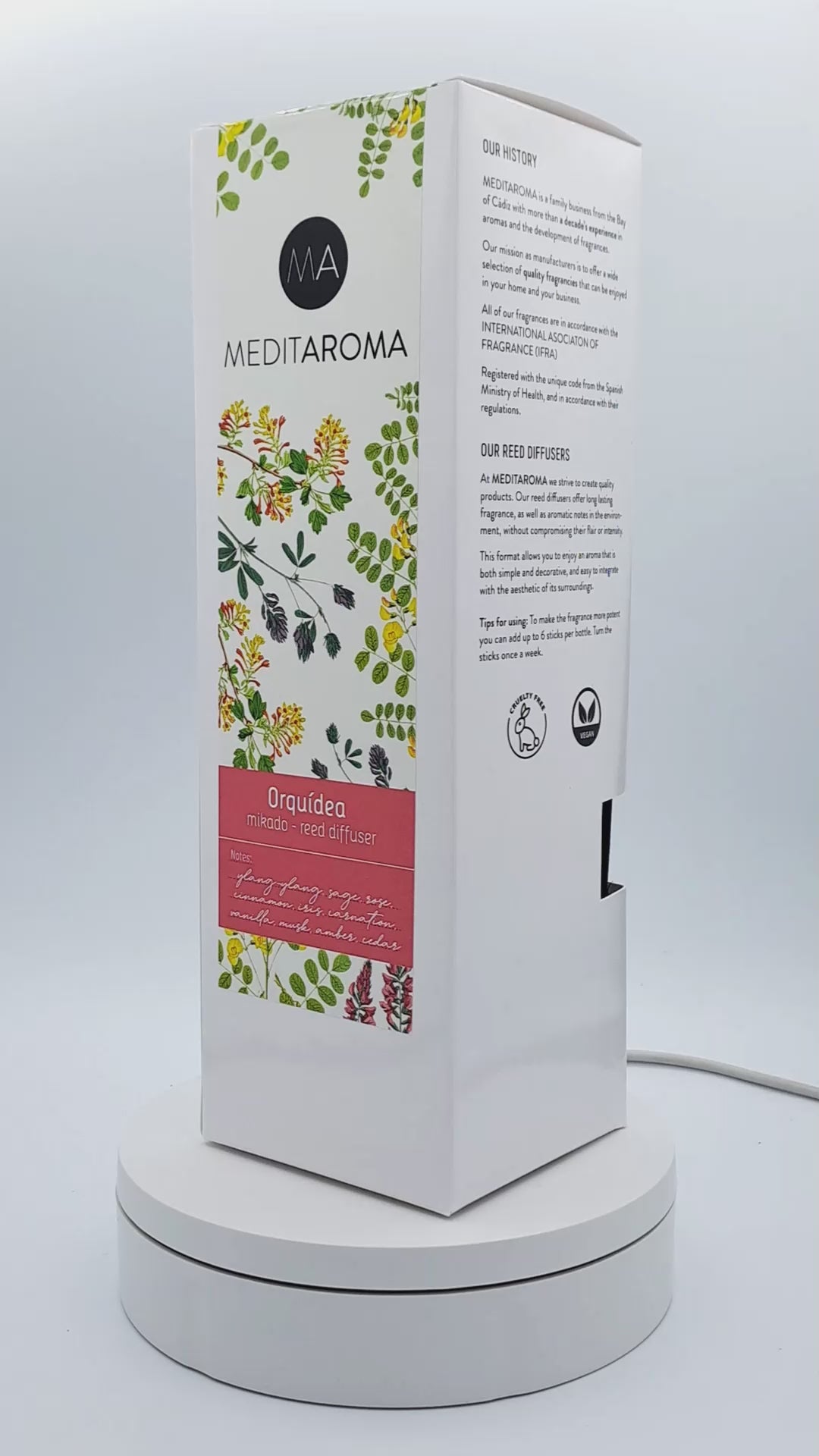 Vídeo Caja Mikado Orquídea